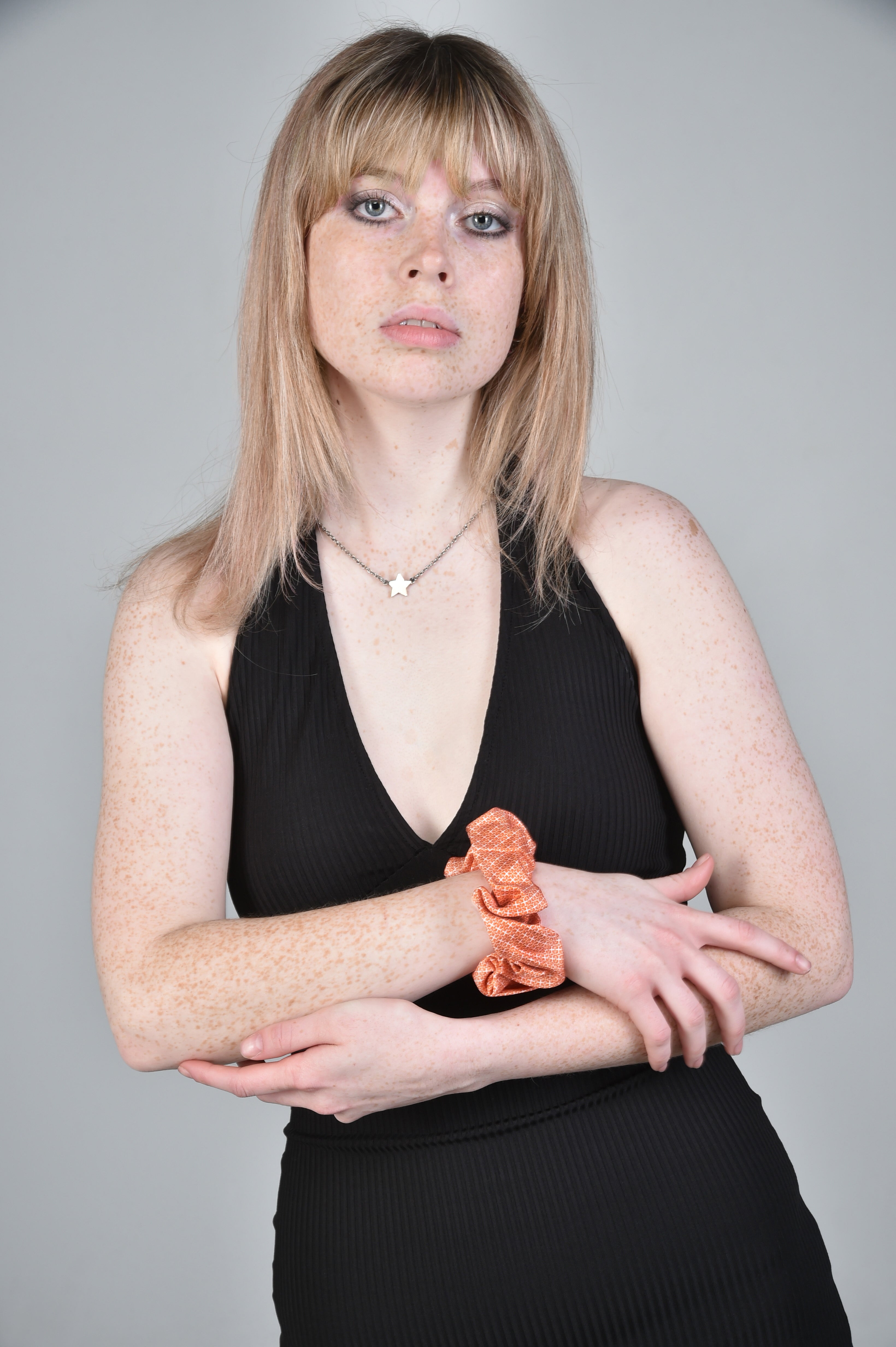NSAA Silk Scrunchie (Orange on White)