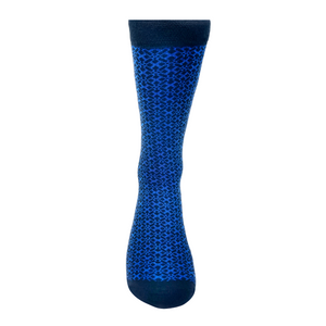 NSAA Combed Cotton Socks (Blue on Black)