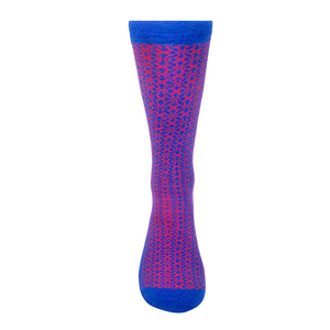 NSAA Combed Cotton Socks (Red on Blue)